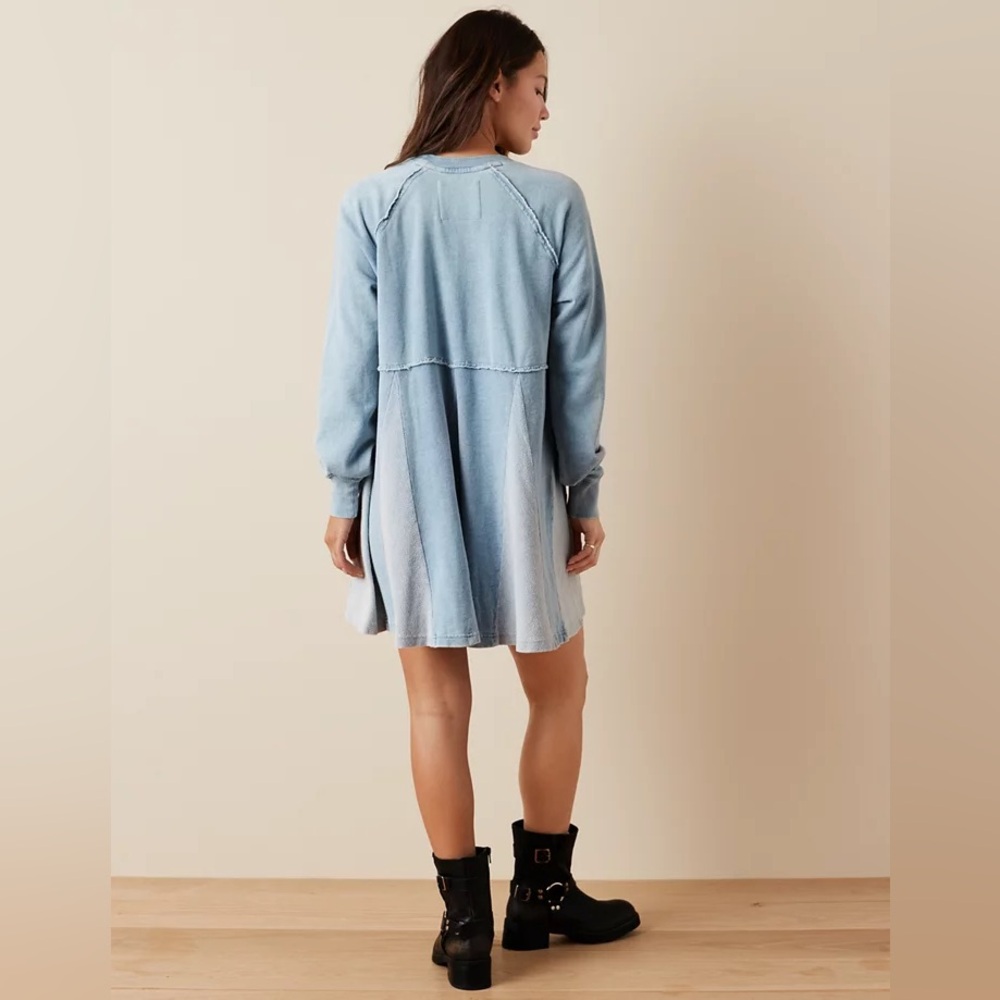 American Eagle “Seriously Lived-In” Fleece Babydoll Mini Dress - Picture 2 of 10